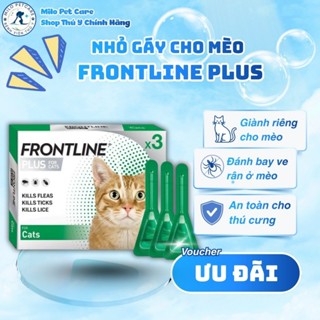  Tuýp Nhỏ Gáy Hết Rận Bọ Chét Và Chấy Ở Mèo  Frontline Plus - Milo Pet 