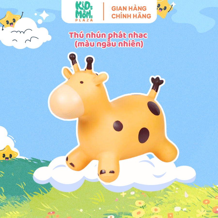 [QUÀ TẶNG] Thú huơu nhún nhảy phát nhạc ngộ nghĩnh, tăng khả năng vận động cho bé - Kids & Moms Plaz