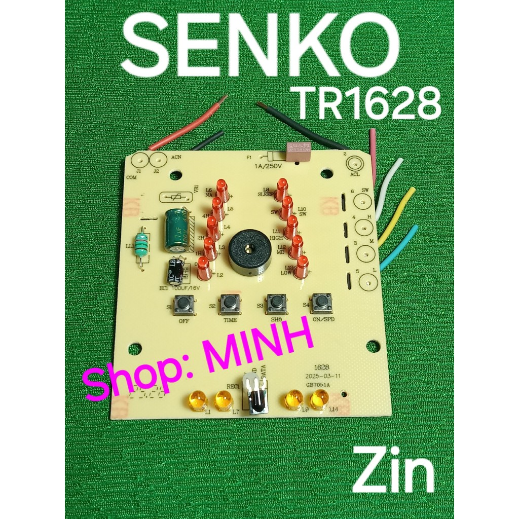 BO MẠCH quạt Senko TR1628 zin theo máy – mạch quạt treo tường điều khiển từ xa B4 (F20) Senko TR1628