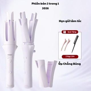 Máy uốn tóc xoăn tự động 2 trong 1 chống bỏng cao cấp CENBY đường kính uốn 28mm và 32mm