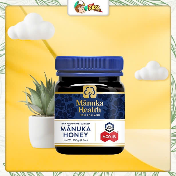 MẬT ONG MANUKA HONEY Manuka Health MGO 115 (UMF 6+), New Zealand, 250g