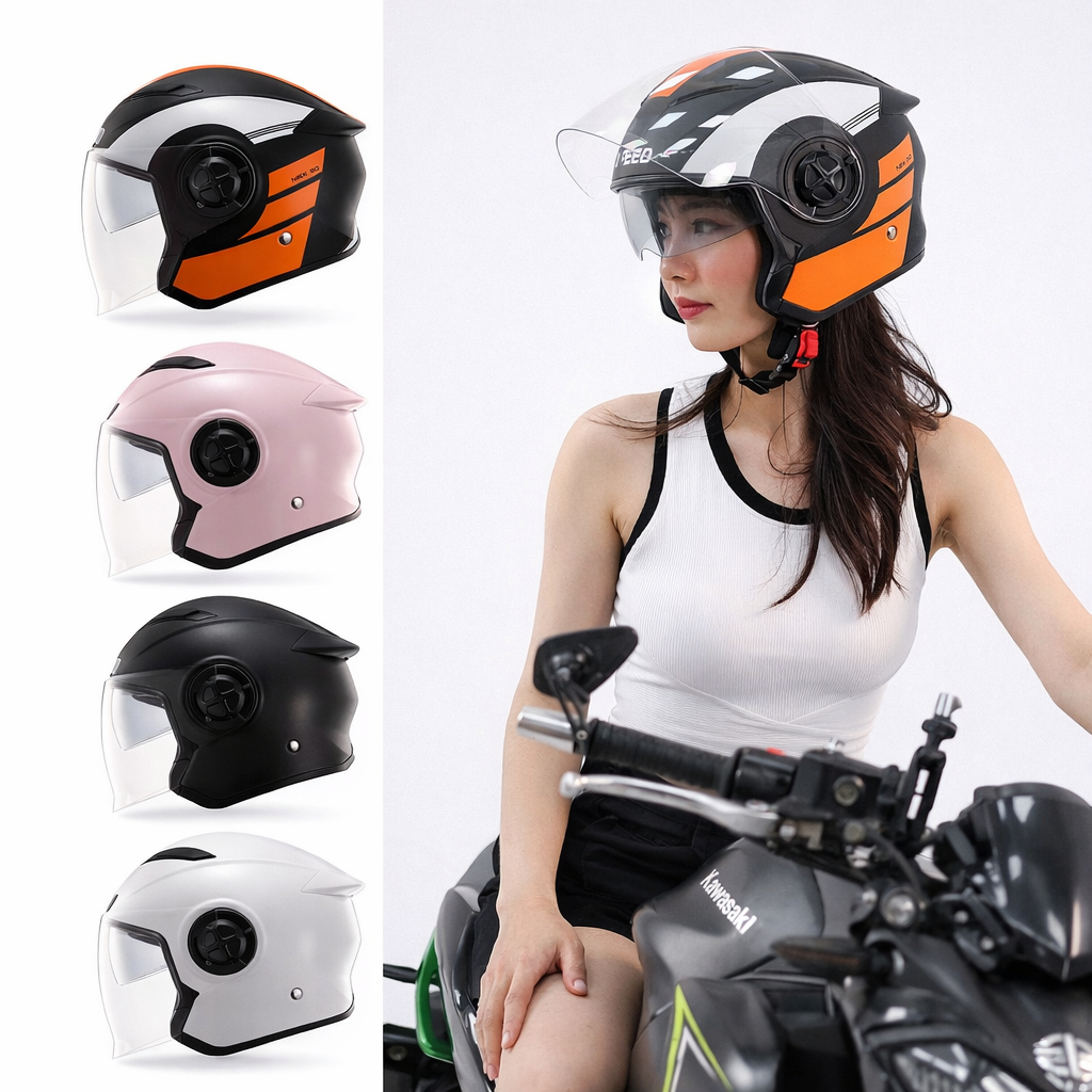 Mũ bảo hiểm 3/4 hai kính XPEED NEX 30 - Mũ bảo hiểm 3/4 hai kính chính hãng HJC