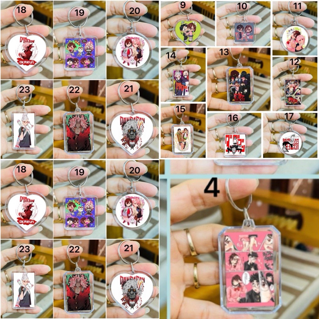 Móc khoá Dandadan Ayase Momo,Takakura Ken / Moca treo khóa hình Dandadan Ayase Momo,Takakura Ken đan