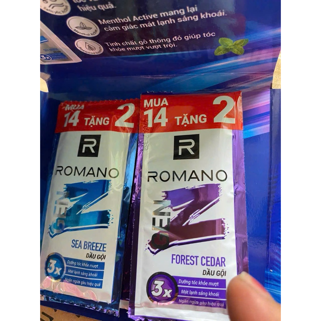 Combo 80 gói dầu gội Romano chính hãng