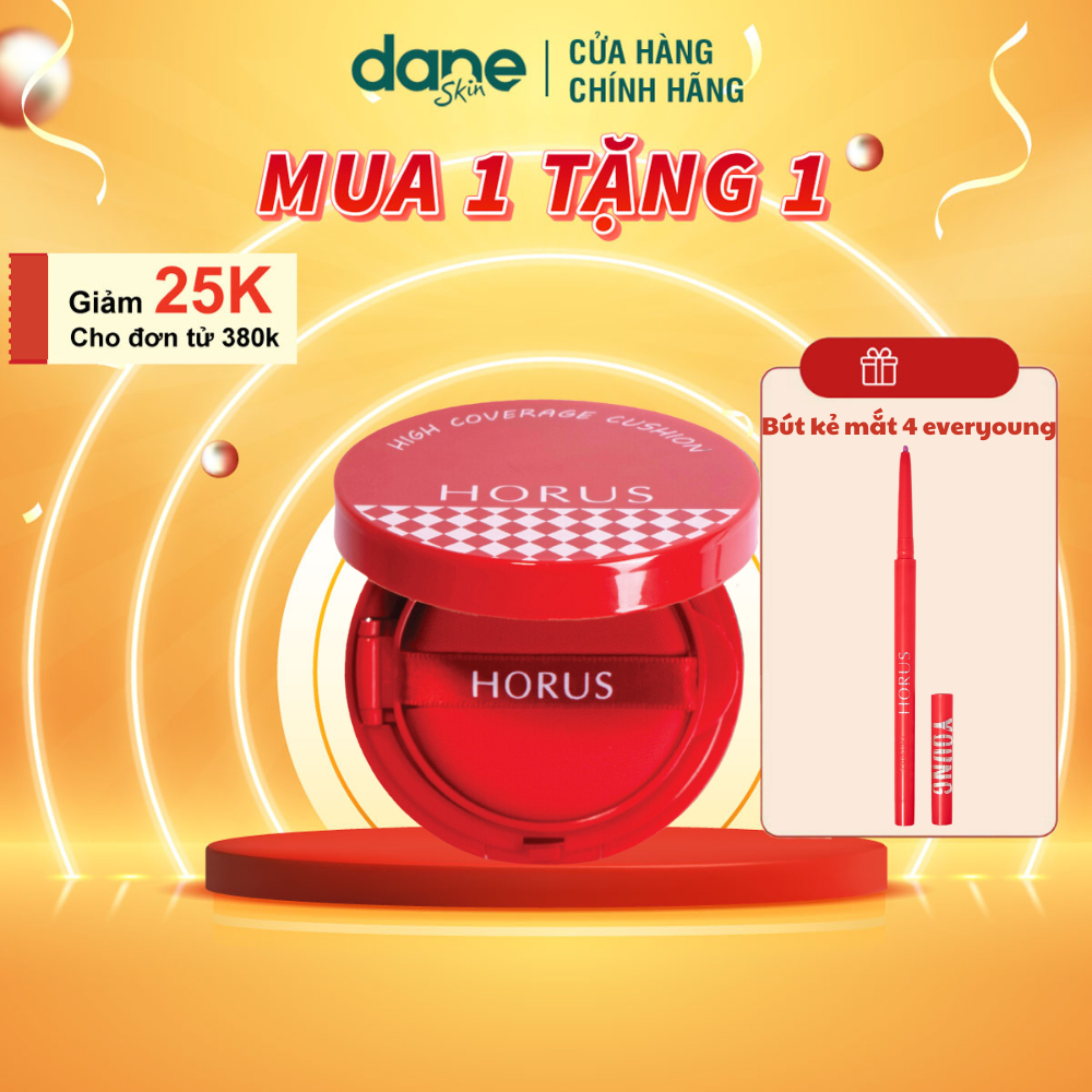 [ TẶNG KẺ MẮT ] Phấn nước Horus Dream Cover Air Cushion 10g - che khuyết điểm vượt trội, ẩm mịn,mỏng
