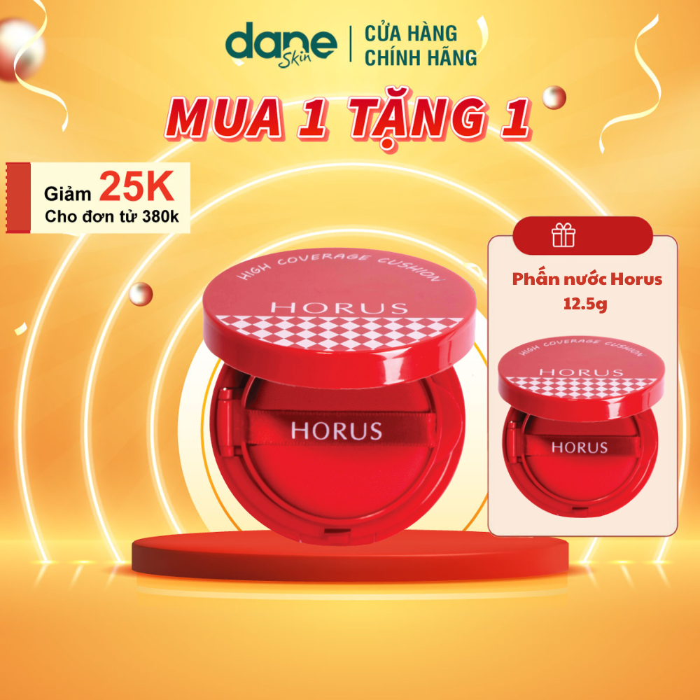 Phấn nước Horus Dream Cover Air Cushion 10g - 3 in 1 - che khuyết điểm vượt trội, ẩm mịn,mỏng nhẹ
