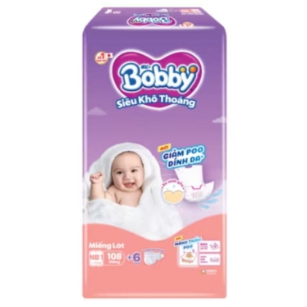 Miếng lót sơ sinh Bobby NB1-108/ NB2-60