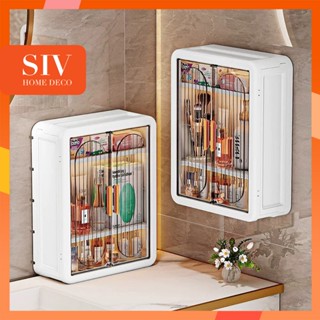  SIV Tủ phòng tắm treo tường Tủ lưu trữ bằng nhựa treo cho phòng tắm nhà bếp không thấm nước 