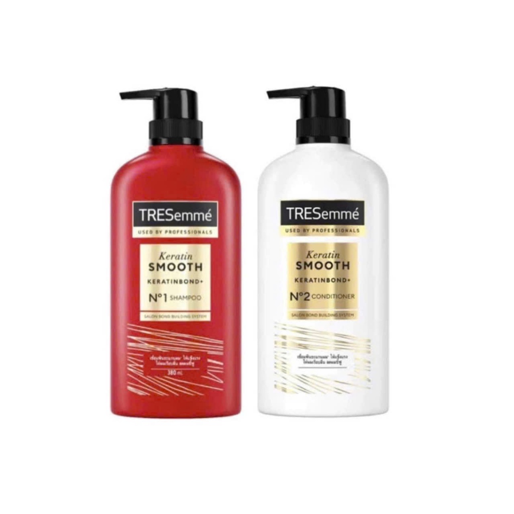 COMBO 2 CHAI DẦU GỘI XẢ TRESEMME KARETIN SMOOTH 370ML