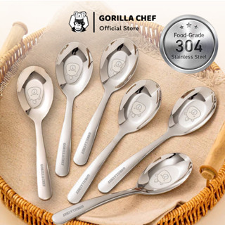 Thìa inox 304 cao cấp 18cm GORILLA CHEF thiết kế đơn giản và sang trọng