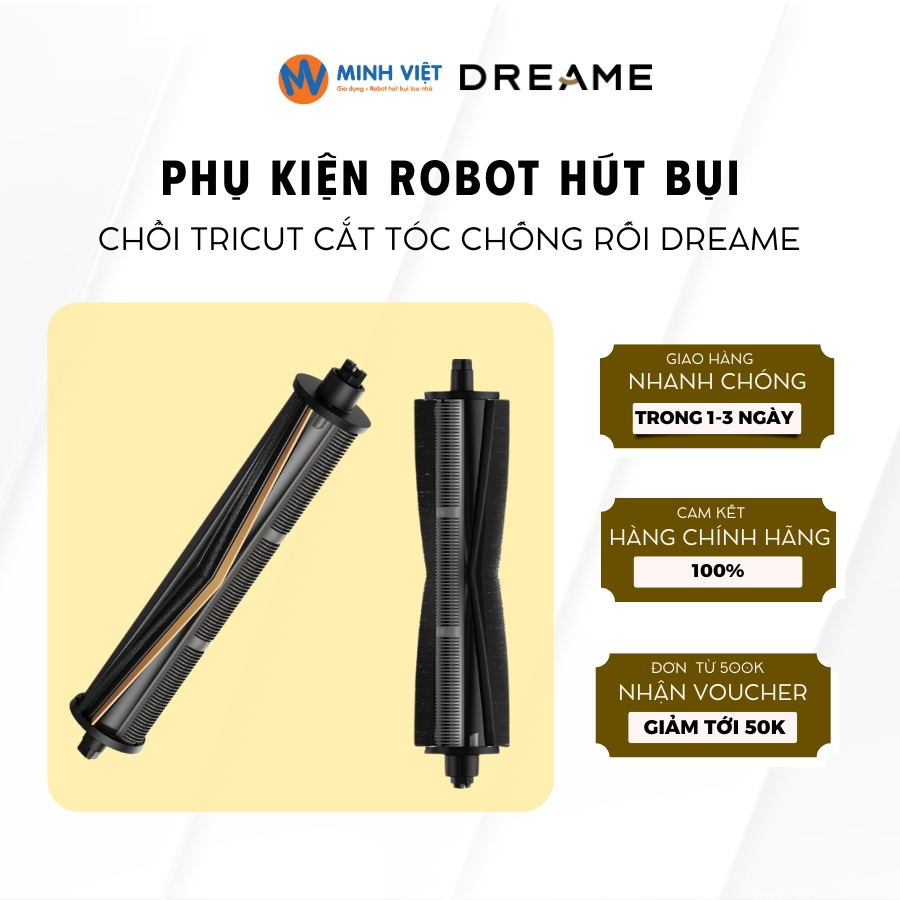 Chổi Tricut Cắt Tóc Chống Rối Dreame Cho Dreame X30/ X40 Ultra/ L20 Ultra/ L10S-Phụ Kiện Minh Việt