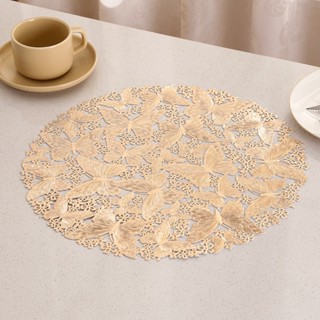 hàng sẵn bạc và hồng 🦋 TẤM LÓT BÀN ĂN PVC HÌNH BƯỚM BAY size 38cm