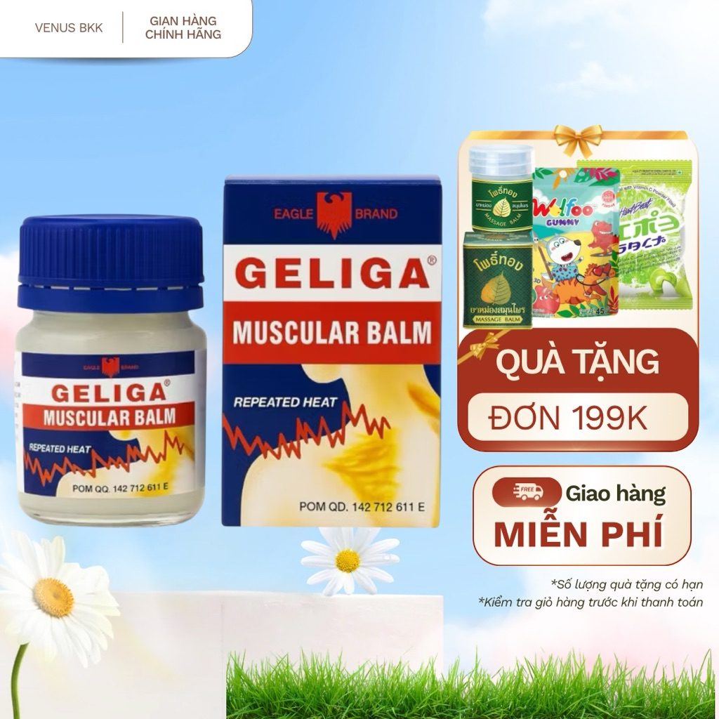 [CHÍNH HÃNG] Dầu Nóng Cù Là Lửa Geliga Muscular Balm 40g