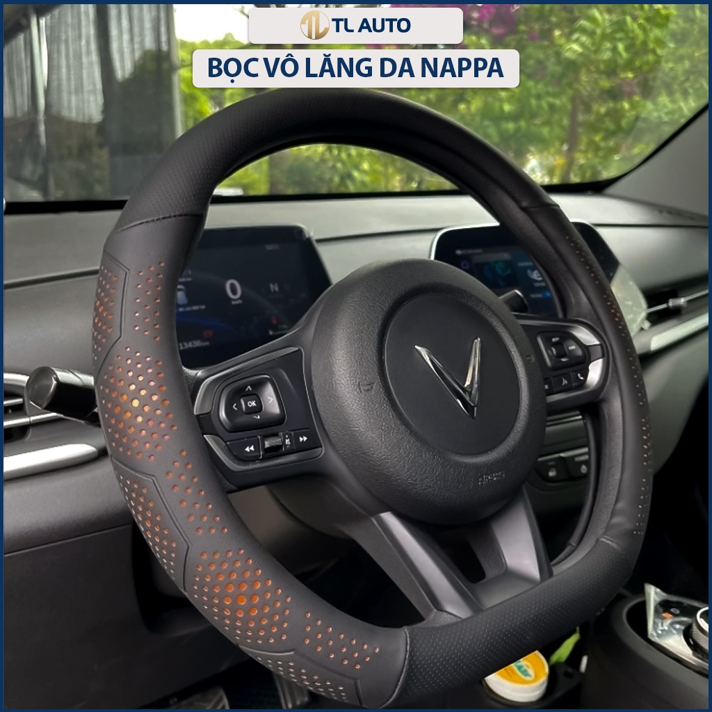Bọc Vô Lăng Ô Tô 3D Da Nappa Cao Cấp