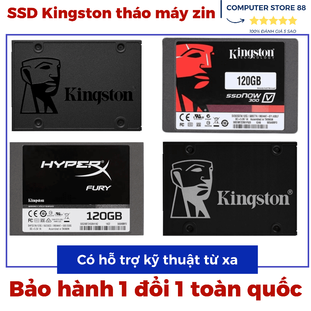 Ổ cứng SSD chuẩn 2.5in Sata 3 tháo máy chính hãng Kingston sức khỏe tốt + tặng kèm cable Sata 3 | BigBuy360 - bigbuy360.vn