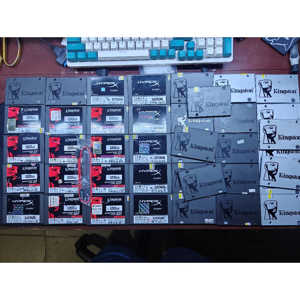 Ổ cứng SSD chuẩn 2.5in Sata 3 tháo máy chính hãng Kingston sức khỏe tốt + tặng kèm cable Sata 3 | BigBuy360 - bigbuy360.vn