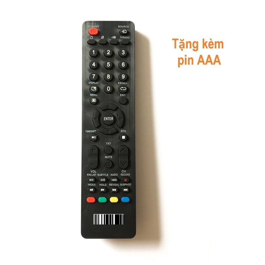 Remote Dùng Cho TV ASANO Điều Khiển Tivi LCD LED Internet Tivi Kèm Pin AAA