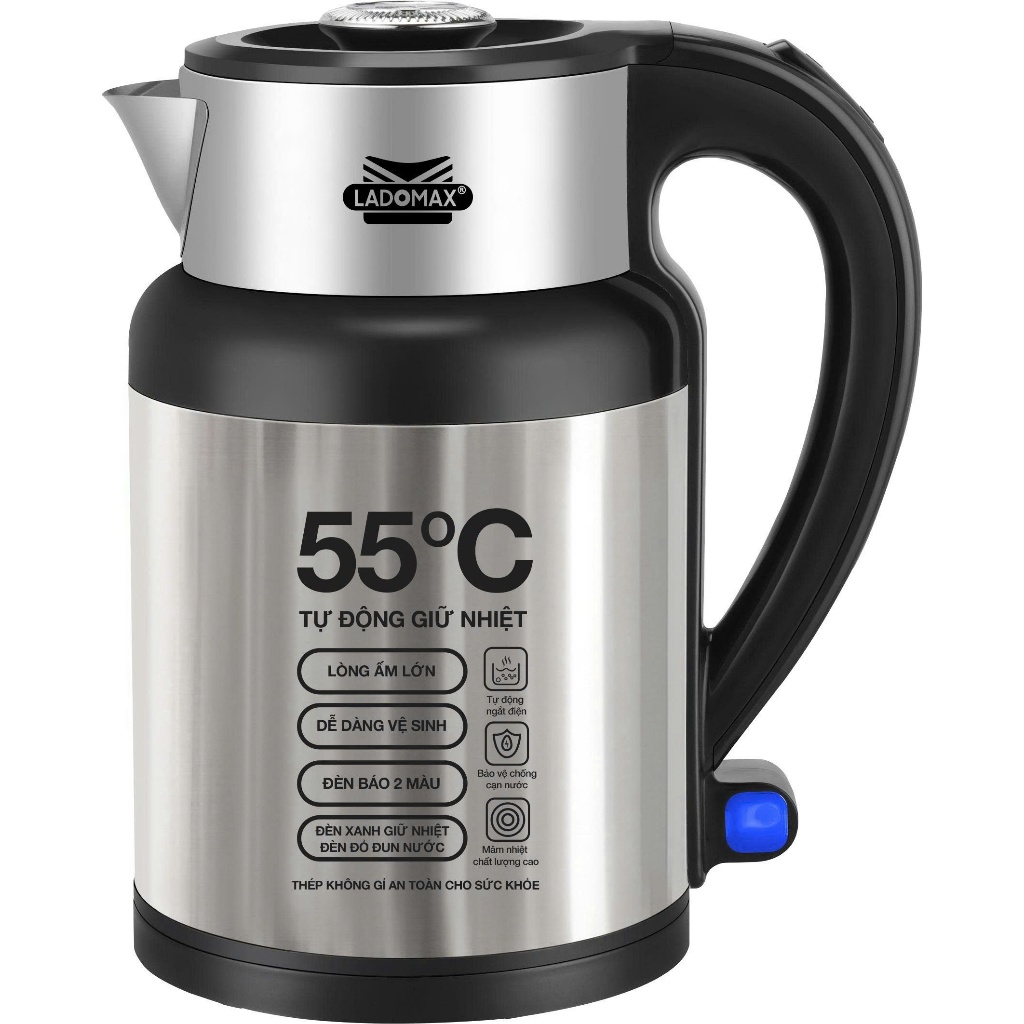 Âm Đun siêu tốc tự động giữ ấm Ladomax HA-839 thân ấm 2 lớp inox giữ nhiệt tự giữ ấm 55 độ C | BigBuy360 - bigbuy360.vn