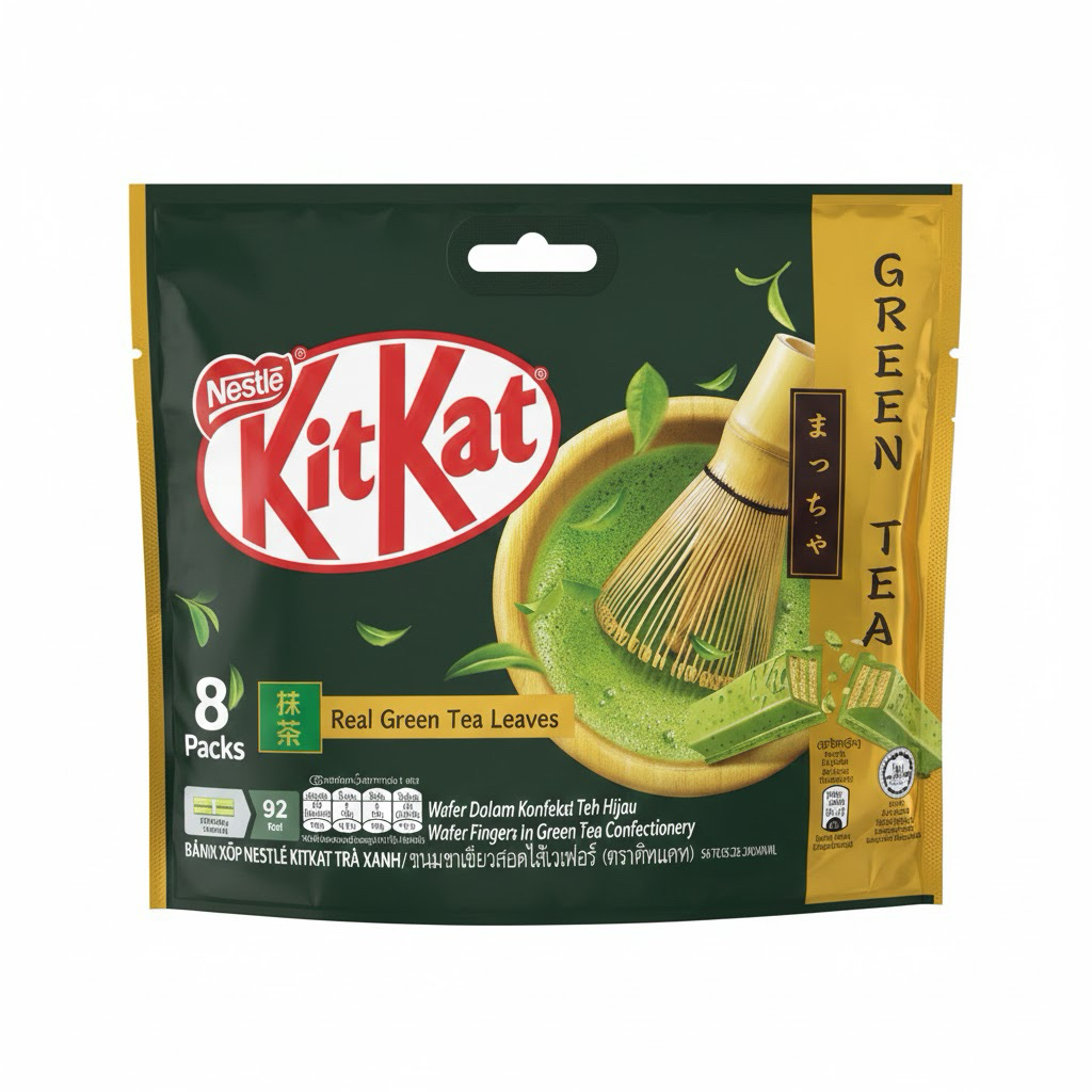 Kitkat Trà Xanh ( túi 8 gói nhỏ )