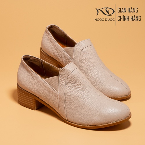 Giày Boot Nữ Sandal Đế Xuồng Ngọc Được Da Bò Thật Mã 408 - Giày Đế Cao Su Chống Trơn Trượt Êm Chân
