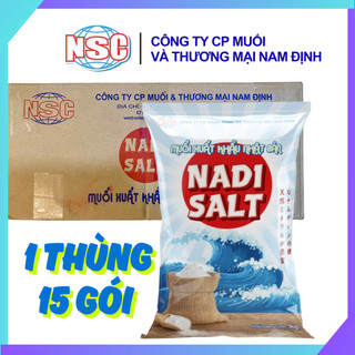 [GIÁ SỈ] Muối biển sạch xuất khẩu Nhật Bản NADI SALT - Cty CP Muối Nam Định NSC/ Thùng 15 gói