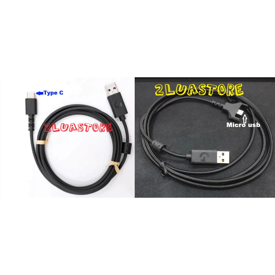 Dây cáp sạc Type C chuột Logitech Gpro X Superlight 2 - Dây sạc Micro USB G703 G903 G403 Gpro Wirele