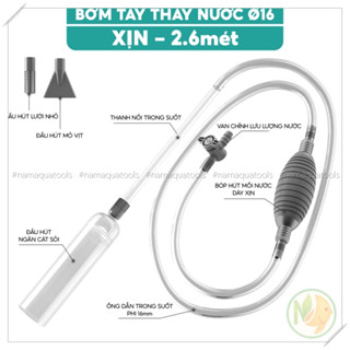 Bộ Bơm Tay Hút Đáy F16 Size Lớn – Dụng Cụ Thay Nước Bể Cá, Thuỷ Sinh