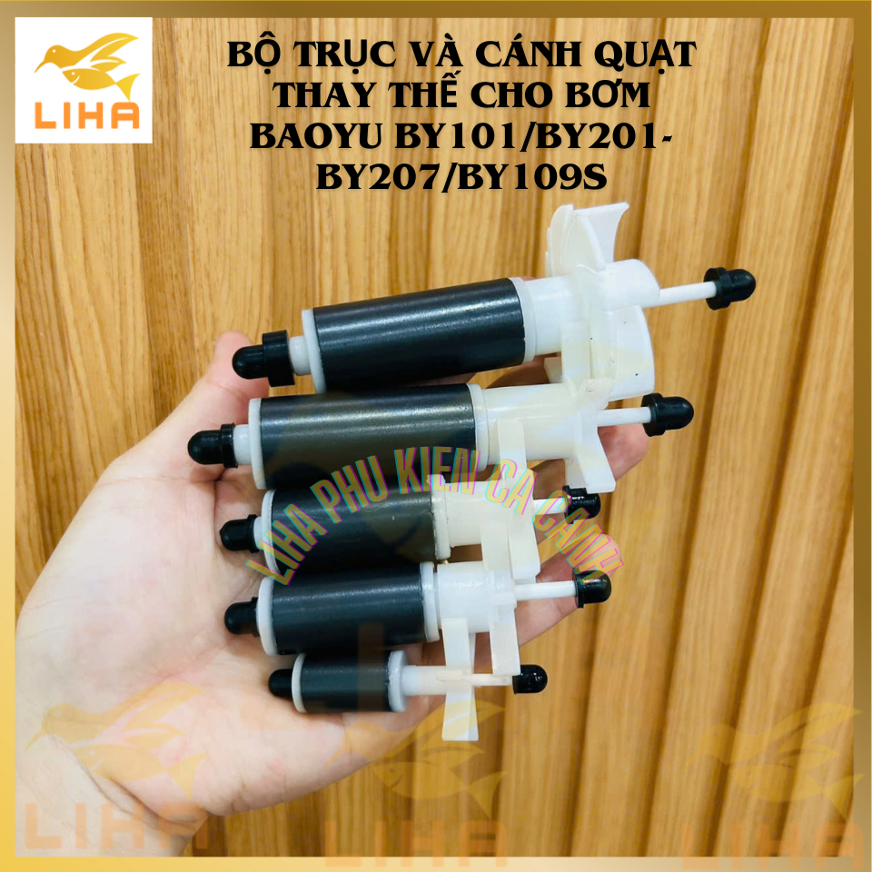 Bộ Trục Sứ Thay Thế Cho Máy Bơm BAOYU BY101–109S, BY201-207 Cho Bể Cá - Không Kèm Máy Bơm