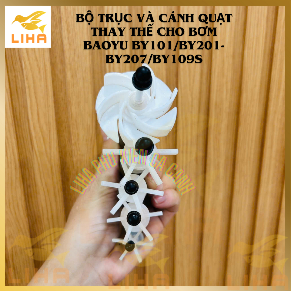 Bộ Trục Sứ Thay Thế Cho Máy Bơm BAOYU BY101–109S, BY201-207 Cho Bể Cá - Không Kèm Máy Bơm