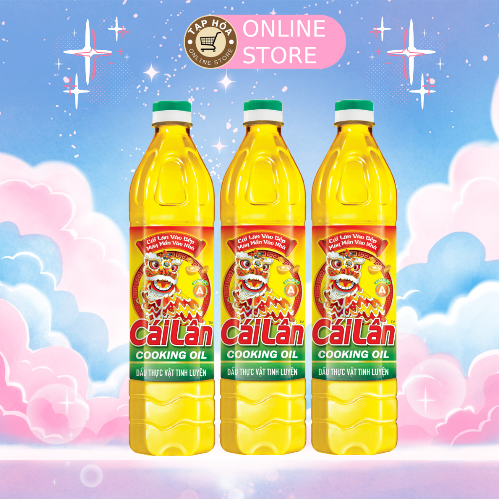 Combo 3 Chai Dầu Ăn Cái Lân 1L