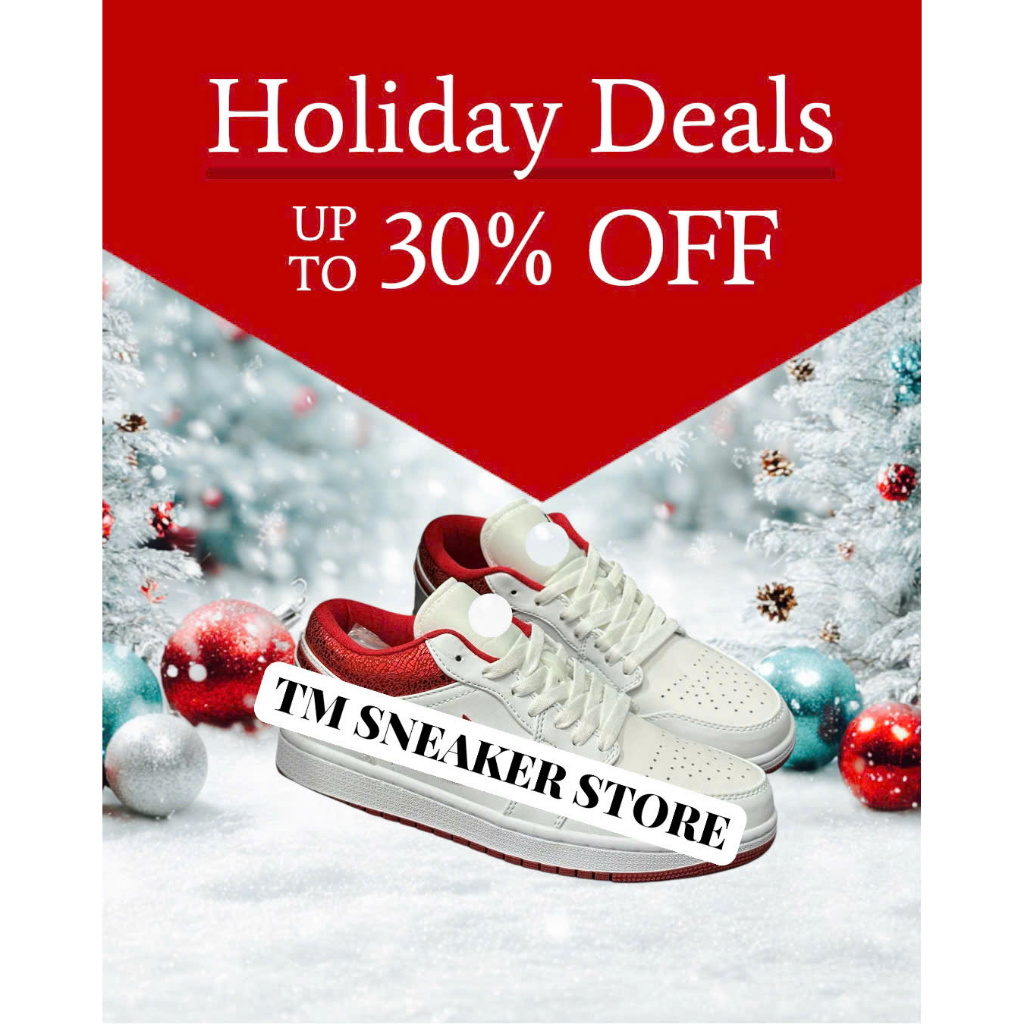 GIÀY sneaker thể thao jd11 trắng got đỏ noel hot 2025 dành cho nam nữ cổ thấp