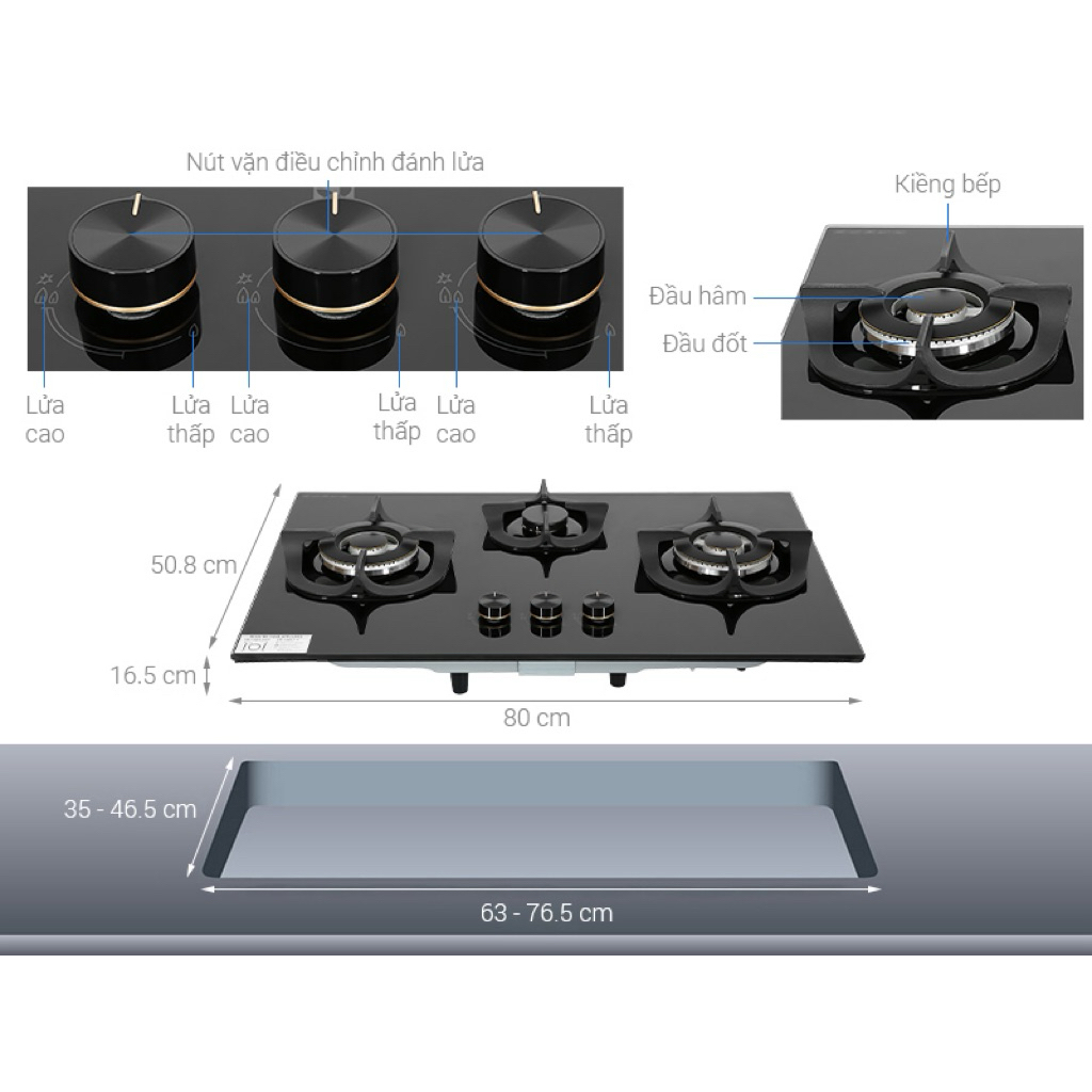 Bếp gas Electrlox EHG8321BC