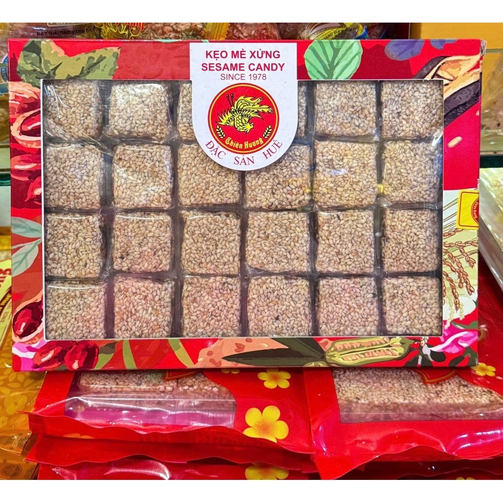 Mè xửng dẻo Thiên Hương, mè xửng dẻo dạng hộp, đặc sản Huế,