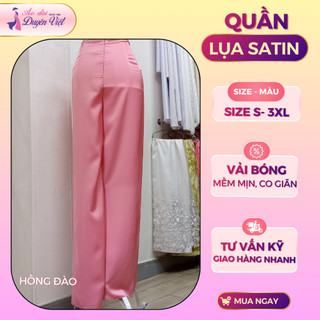 Quần áo dài/bà ba truyền thống nữ lụa satin cao cấp may sẵn, form ống suông, thoáng mát, nhiều màu.