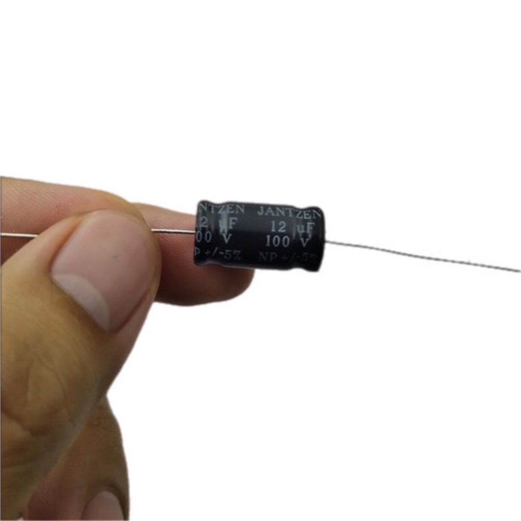 Tụ 12uF 100Vdc Jantzen-Audio Elecap dùng làm tụ xả l o a bass, phân tần l oa mid, giá 1 con