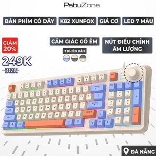  Bàn Phím Máy Tính Có Dây Giả Cơ 94 Phím Gaming Xunfox K82 Kèm Nút Vặn Âm Lượng Thiết Kế Laptop BP1 