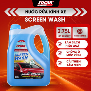 Nước rửa kính ô tô FOCAR 2.75L- Nước rửa kính cao cấp chính hãng, làm sạch sâu, ngăn ngừa ố mốc kính đạt tiêu chuẩn ROSH