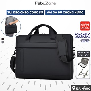 Túi Da PU Đựng Laptop 15.6 Inch Tài Liệu A4 Cặp Đựng Đi Chơi Đi Làm Đeo Chéo To Túi Xách Nam XYTXT3