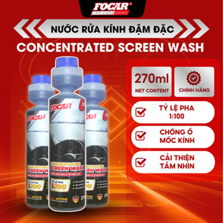 Nước rửa kính ô tô siêu đậm đặc Concentrated Screen Wash pha tỉ lệ 1:100, xịt lau kính cực sạch
