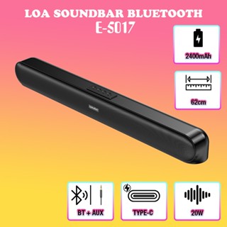 Loa Soundbar Bluetooth E-5017 Dài 62cm, Công Suất 20W, Pin 2400mAh