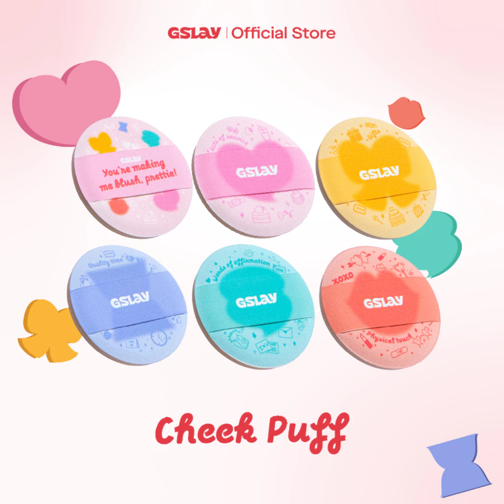 Mút Trang Điểm Mini Đánh Má Hồng Tiện Lợi GSLAY Cheeky Puff ( Hộp 1 cái ) - Màu Ngẫu Nhiên