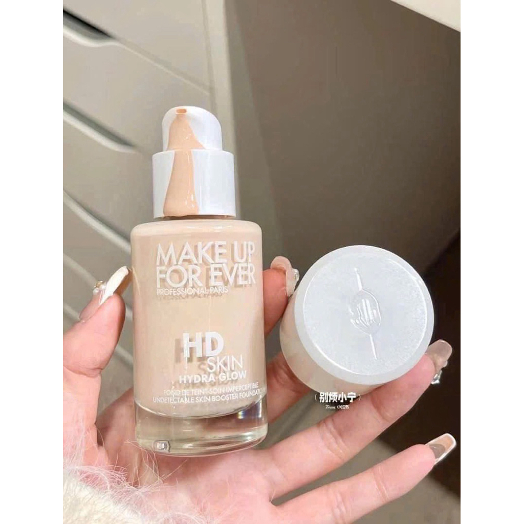 Kem nền Make Up For Ever HD Skin Hydra Glow 30ml Tone 1N00, 1R00| Dành cho da thường đến khô, căng b