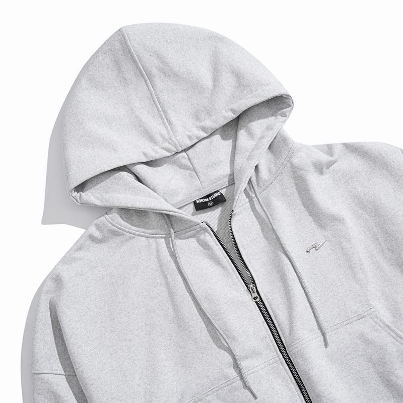 [KO XÙ LÔNG] SYM420 HOODIE-ZIP 420GSM - Áo khoác nỉ chân cua Dây kéo kim loại/logo mạ hợp kim Whose Studio | BigBuy360 - bigbuy360.vn