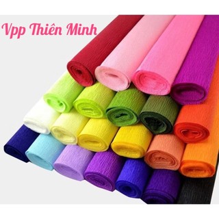 Cuộn Giấy Nhún Làm Hoa Đủ Màu - Giá Rẻ-khổ 50cm x 2,5met