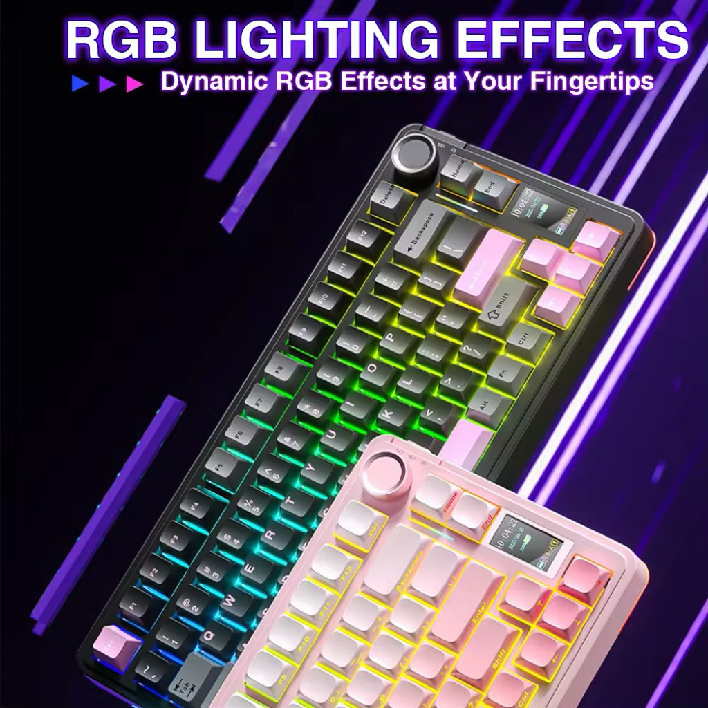 [Chính Hãng] Bàn Phím Cơ Gaming Aula S75 Pro - Có Màn Led Tùy Chỉnh - Led RGB Xuôi - 3 Mode Kết Nối | BigBuy360 - bigbuy360.vn
