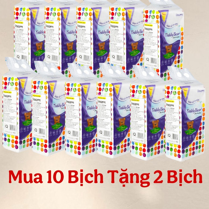  Giấy Ăn Rút TEDDY BEAR Khăn Giấy Treo Tường Đa Năng 4 Lớp Chất Liệu Cao Cấp Trắng Dai Mềm Mại 