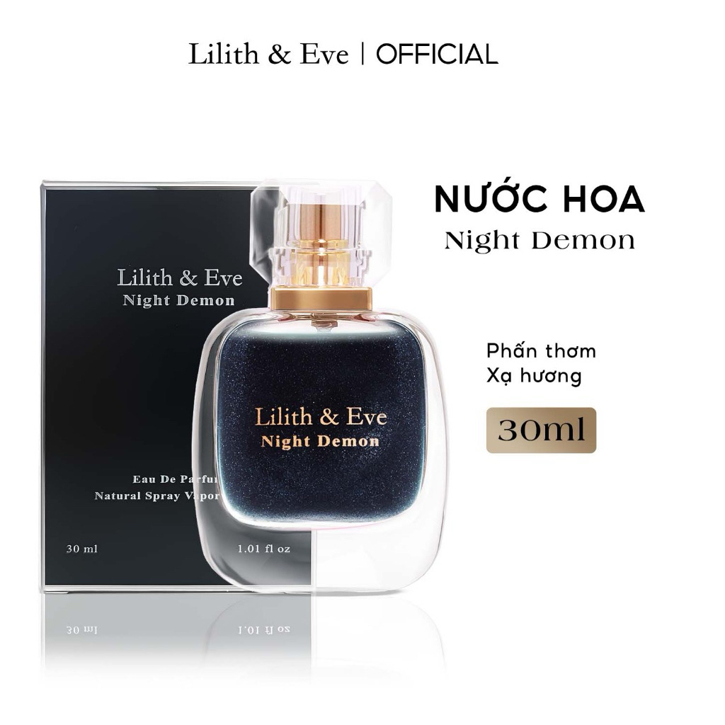 Tinh Dầu Nước Hoa Cho Cơ Thể Lilith And Eve Night Demon Eau De Perfume Từ Phấn Thơm Và Xạ Hương 30Ml