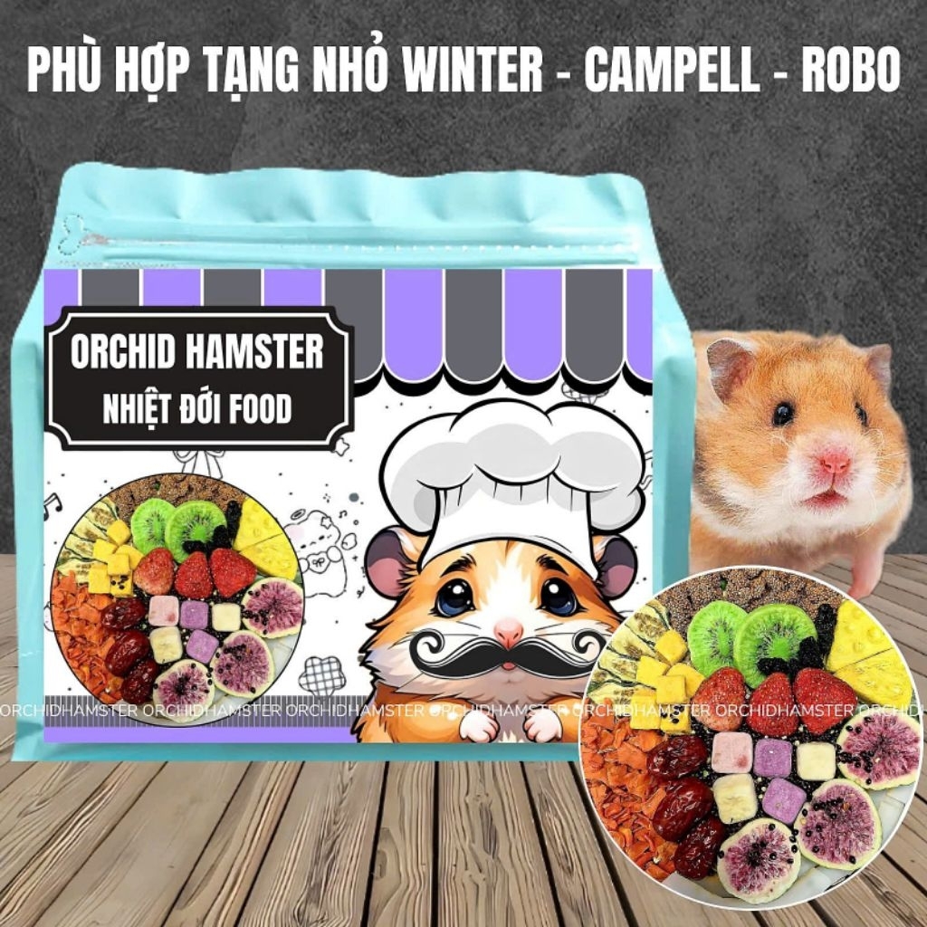Thức Ăn Hamster Orchid Cao Cấp Nhiệt Đới Bản Hạt Nhỏ Tăng Cảm Giác Thèm Ăn Mỗi Ngày