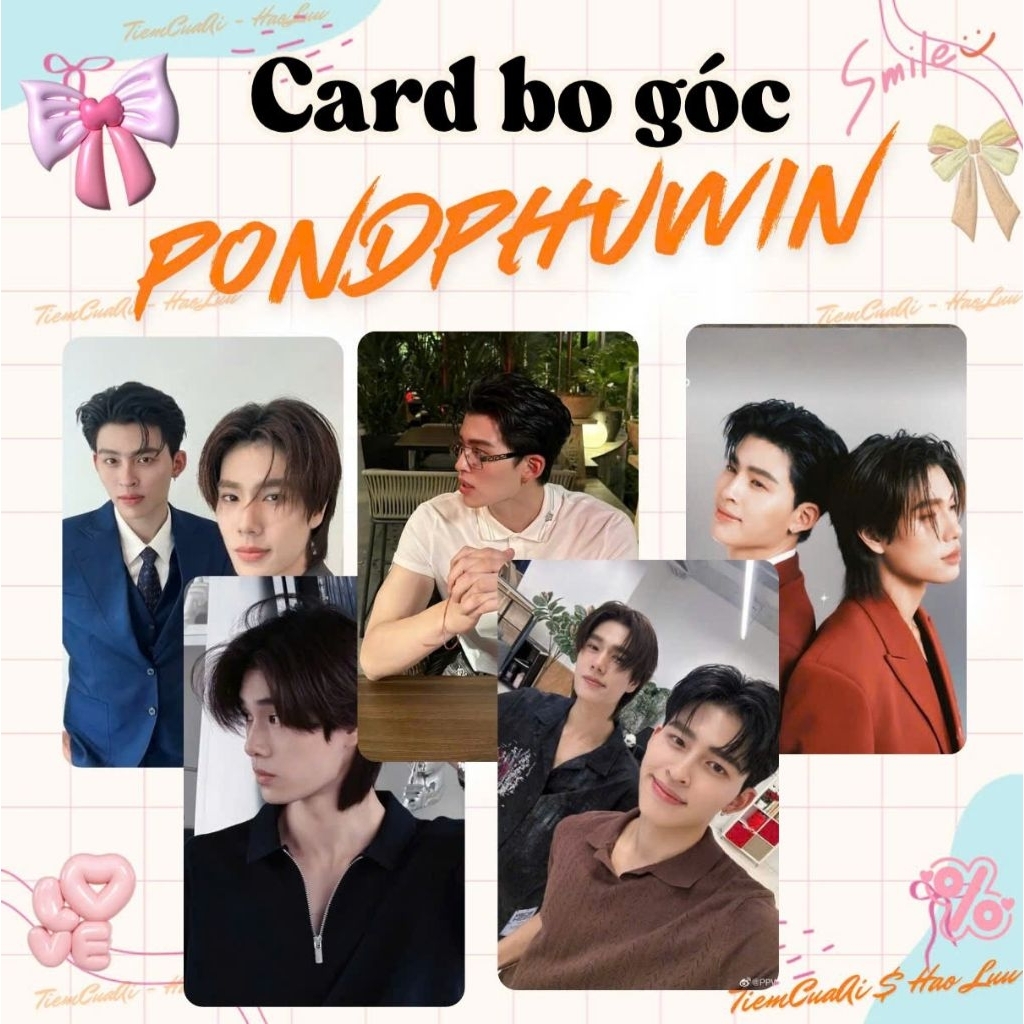 SET 9 CARD BO GÓC PONDPHUWIN, POND, PHUWIN SIÊU DỄ THƯƠNG