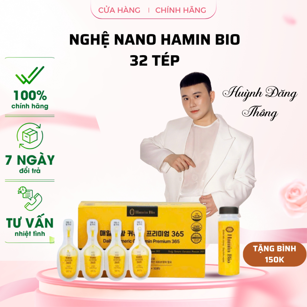 {Chính Hãng} Tinh Nghệ Nano 365 Curcumin Premium lành tính Giảm trào ngược Dạ dày khỏe Hấp thu nhanh